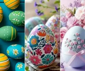 ایده تزیین تخم مرغ هفت سین عید 1405؛ طراحی های رنگ و لعابی و جون دار برا یه سفره جذاب
