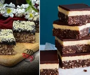 طرز تهیه شیرینی گردویی شکلاتی / یه شیرینی بی نظیر که طعمش فوق العاده ست