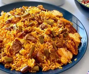 آموزش آشپزی؛ طرز تهیه لوبیا پلوی مجلسی با همه نکات