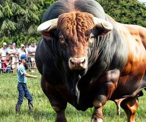 گاوهای باور نکردنی؛ گاو بعد عضله سازی روزی 1245 تن شیر میده سر ریز شده