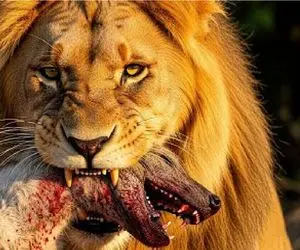 بدایع حیات وحش؛ شیر شریر خرخره کفتار خود شاخ پندار جوید