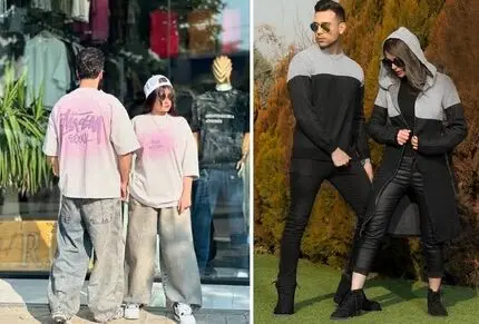 مدل به مدل ست اصولی استایل با نامزد؛ عین هم لباس پوشیدن هنر نیست، سلیقه کن بانو