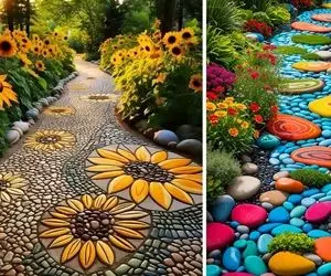 10 ایده طرح سنگ‌فرش / سبک هایی که باغ و فضای باز رو متفاوت تر از افکارتون میسازن