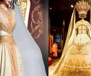 هوش مصنوعی لباس عروس یونیک آورده مال 500 سال پیشه؛ ببینی میگی چرا تو قدیم عروس نبودم!