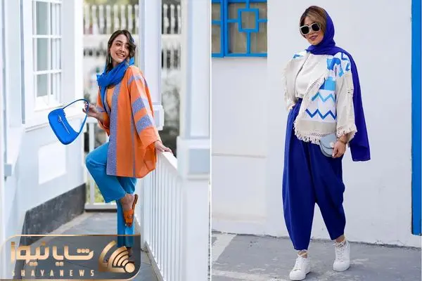 مانتو آبی کاربنی