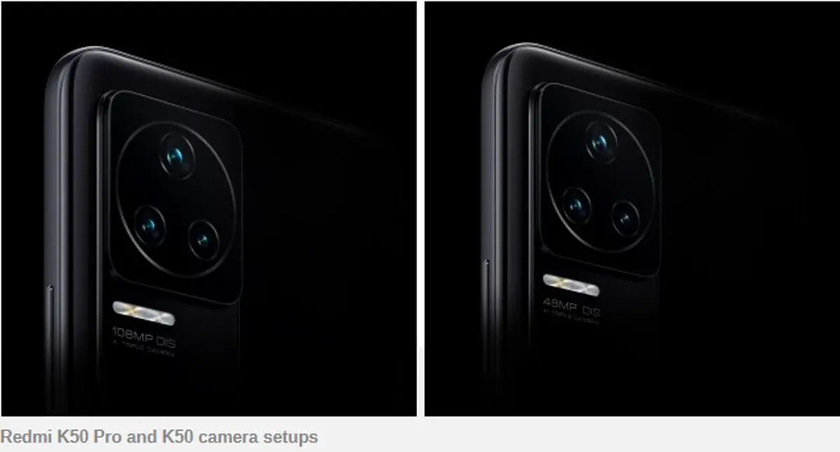 redmi K50 pro and K50