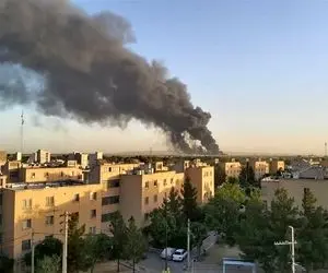 پالایشگاه تهران آتش گرفت مردم در پمپ بنزین به صف شدند!