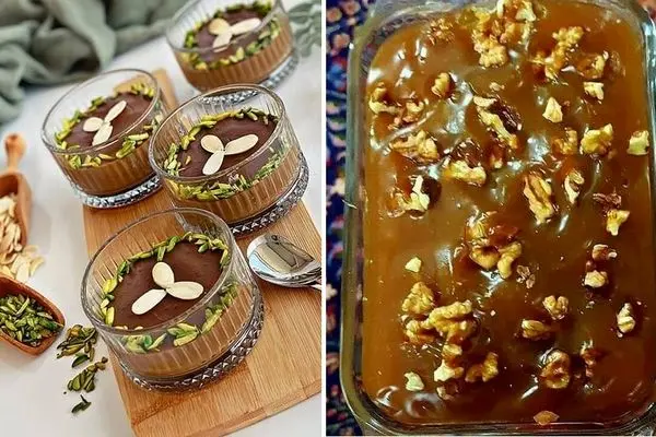 طرز تهیه دسر ساده با شیره انگور / یه دسر مقوی که سه سوته آماده میشه