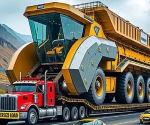 تجهیزات سنگین/ وقتی غول‌ها حرکت می‌کنند: کامیون‌ که قانون فیزیک را زیر پا گذاشت! 