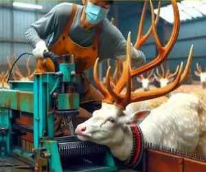 کارخانه حیوانات؛ به گوزنا شیر میدن چاق و چله که شدن ورقه‌ ای میبرن استیک میپزن