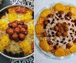 طرز تهیه رشته پلو مجلسی / خوشمزه ترین قاطی پلو با بهترین دستور