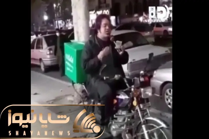 آواز خیابانی؛ ببینید راننده اسنپ رو موتور چه غم انگیز آهنگ مال خود من باش رو میخونه