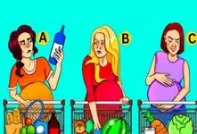 بازی فکری؛ اولدرم اولدرم میکنی بگو دزد هندوانه کدوم  زن باردار که هاردوارد منتظر بغل