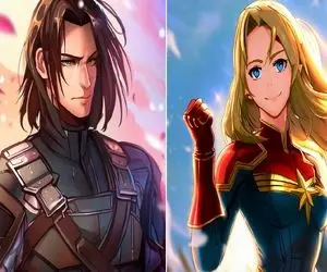 هوش مصنوعی شخصیت های مشهور دنیای ماروِل رو به انیمه تبدیل کرد؛ هالک ژاپنی دیده بودی؟!