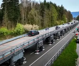 جاده‌های هیجان انگیز؛ پل متحرک ساختن با کنترل از راه دور بشین پاشو دادن بش