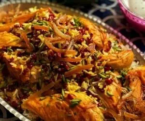 طرز تهیه شیرین پلو؛ غذایی با ظاهر مجلل و اشتها برانگیز