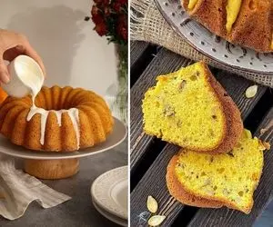 طرز تهیه کیک کدو حلوایی با بهترین دستور / پف زیاد و بافت و طعم این کیک بی نظیره