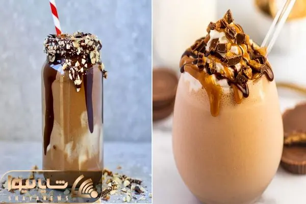 میلک شیک بادام زمینی