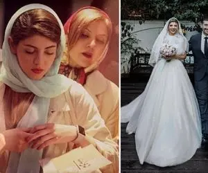 خط چشم قهار و قرررمز مهسا طهماسبی جهت خاص بازی؛ عجیبن غریبا همسرش انگار از بهشت اومده!