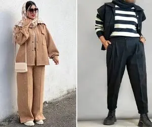 جدیدترین استایل های پاییزی با ترندی ترین شلوار 1403 / شلوار فوتر تیپت رو مدرن کنه