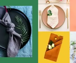 چیدانه خیلی قشنگ؛ شما یه دستمال سفره بذار سر سفره همه میگن وای چقدر اینا لاکچرین