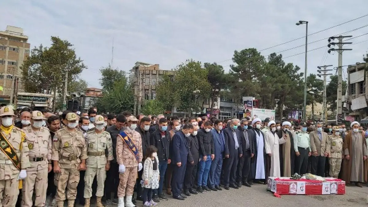 تشییع علی بیرامی سرباز شهید