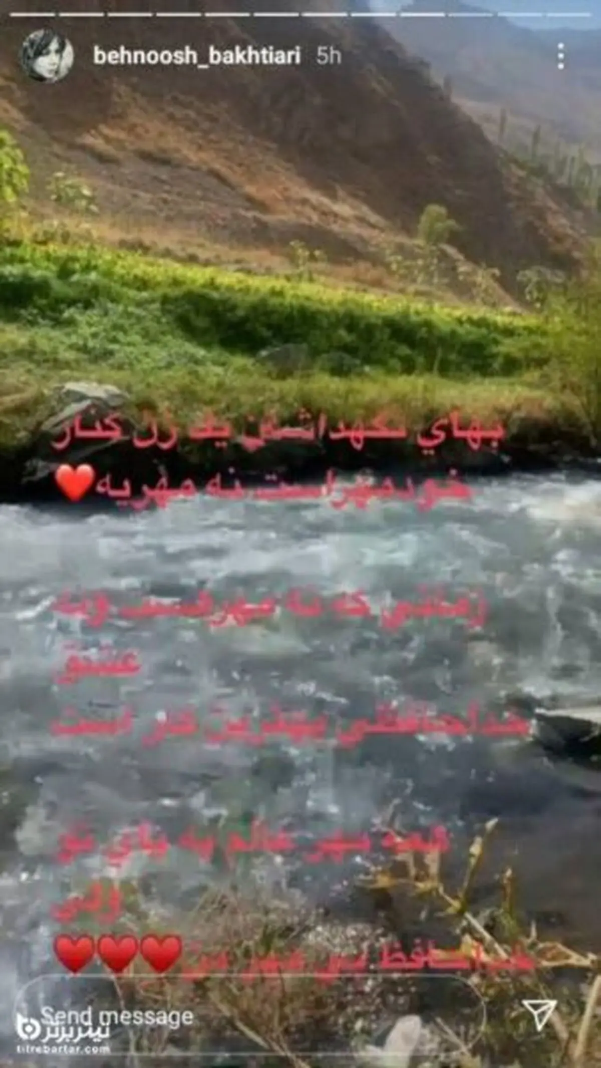 طلاق بهنوش بختیاری از محمد رضا آرین
