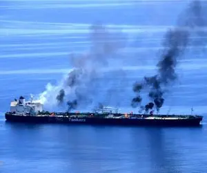 حمله به یک کشتی در نزدیکی بندر الفجیره امارات