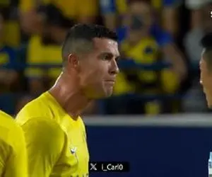 ببین فریاد کریستین رونالدو سر داور چینی چه کرد