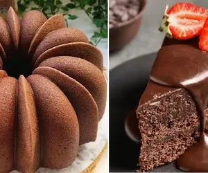 طرز تهیه کیک اسفنجی شکلاتی / دیگه پول به شیرینی فروشی نده این کیک واسه جشن تولد عالیه