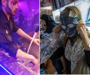 تصاویر جشن هالووین در شیراز که باعث پلمپ شد