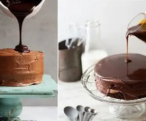 با گاناش شکلاتی کیک هات رو لاکچری و حرفه ای درست کن / طرز تهیه با چند روش ساده