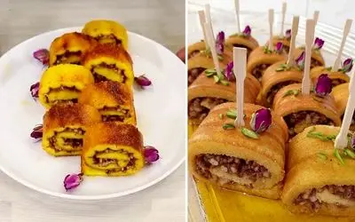 طرز تهیه خاگینه رولی تبریزی / دسر خوشمزه و مجلسی با دستور پخت راحت و سریع