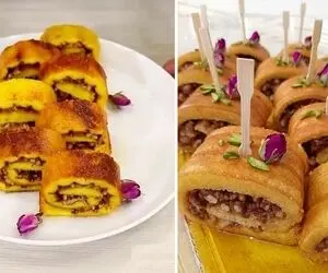 طرز تهیه خاگینه رولی تبریزی / دسر خوشمزه و مجلسی با دستور پخت راحت و سریع