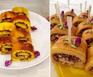 طرز تهیه خاگینه رولی تبریزی / دسر خوشمزه و مجلسی با دستور پخت راحت و سریع