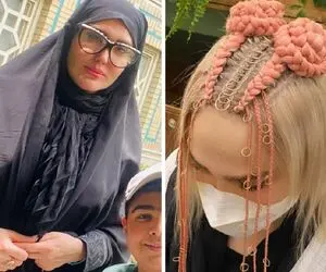 زهره فکور صبور و عکس با "لباسی بندی و بی حجاب"