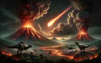 شگفتانه؛ برخورد شهاب‌سنگ عظیم الجثه به سیاره‌مون و نابودی حیات رو به چشم خودت ببین