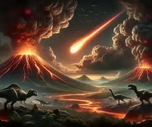 شگفتانه؛ برخورد شهاب‌سنگ عظیم الجثه به سیاره‌مون و نابودی حیات رو به چشم خودت ببین