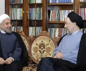 دیدار سید محمد خاتمی با حسن روحانی