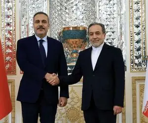 استقبال سید عباس عراقچی از هاکان فیدان