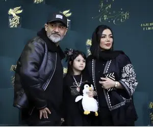 ژست بامزه مهران غفوریان و دخترش جلب توجه کرد