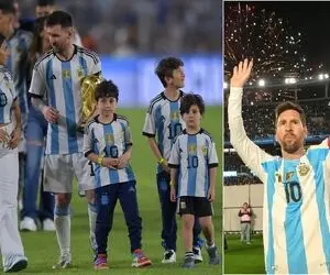 لیونل مسی دو گل به مردم کشورش هدیه داد؛ آخرین هنرنمایی اسطوره آرژانتینی در خاک کشورش