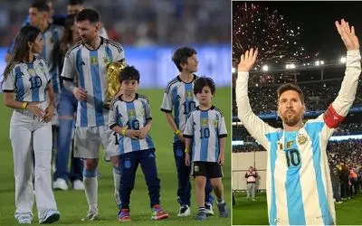 لیونل مسی دو گل به مردم کشورش هدیه داد؛ آخرین هنرنمایی اسطوره آرژانتینی در خاک کشورش