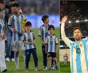 لیونل مسی دو گل به مردم کشورش هدیه داد؛ آخرین هنرنمایی اسطوره آرژانتینی در خاک کشورش