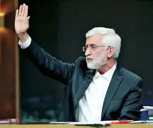 پوستر عجیب برنامه سخنرانی سعید جلیلی