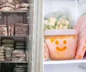 چیدمان و نظم دهی اصولی فریزر / با این روش طوری فریزر مرتب و تر و تمیز میشه که حظ کنی