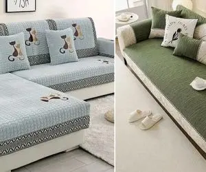 ایده های متنوع کاور مبل راحتی و کلاسیک؛ متریال، دوخت و طراحی های مختلف مناسب مبلمان