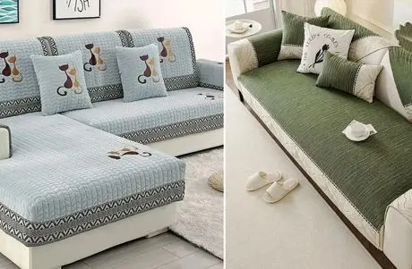 ایده های متنوع کاور مبل راحتی و کلاسیک؛ متریال، دوخت و طراحی های مختلف مناسب مبلمان