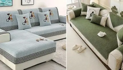 ایده های متنوع کاور مبل راحتی و کلاسیک؛ متریال، دوخت و طراحی های مختلف مناسب مبلمان