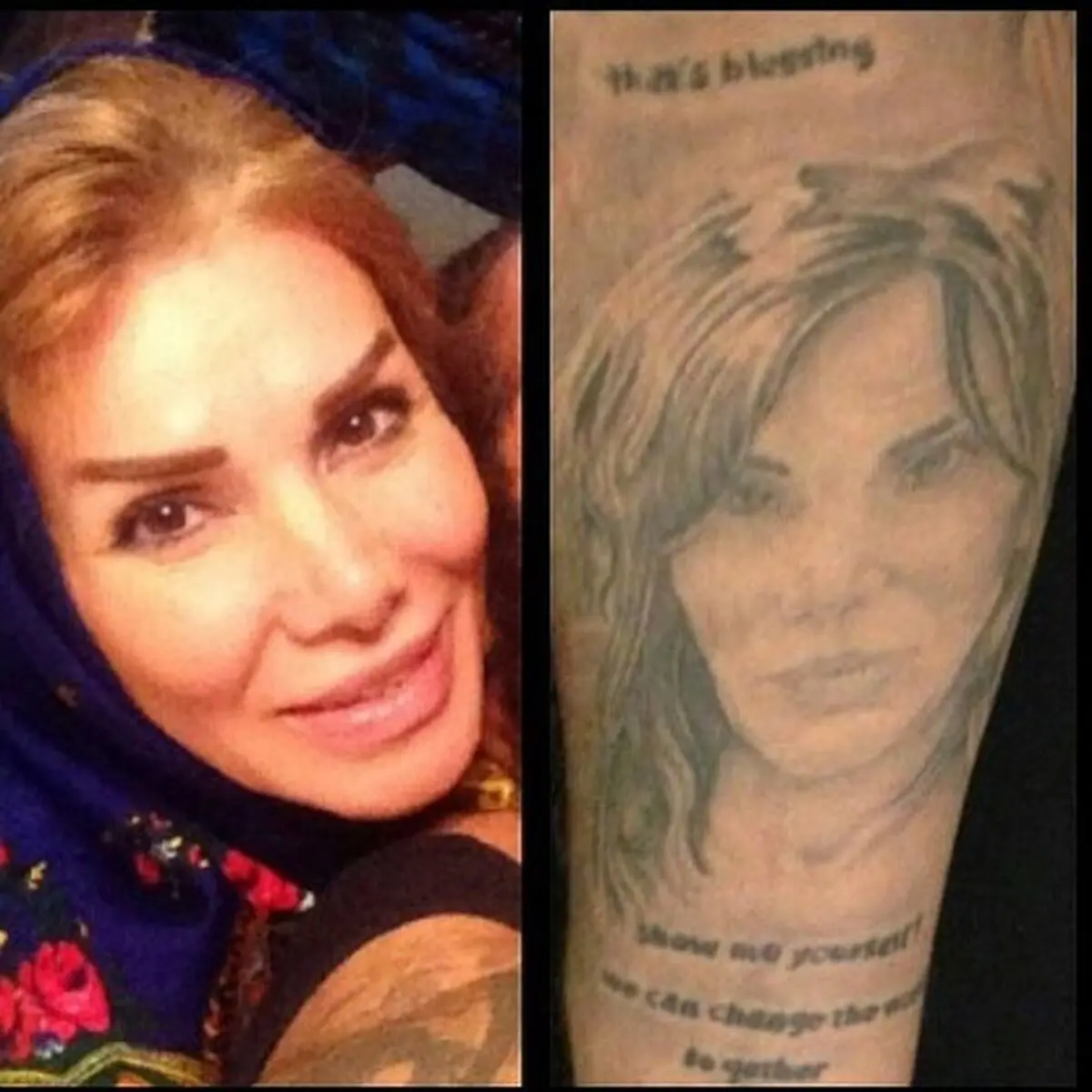خالکوبی عجیب تتلو/ خالکوبی جدید تتلو روی ساق پا!+ عکس